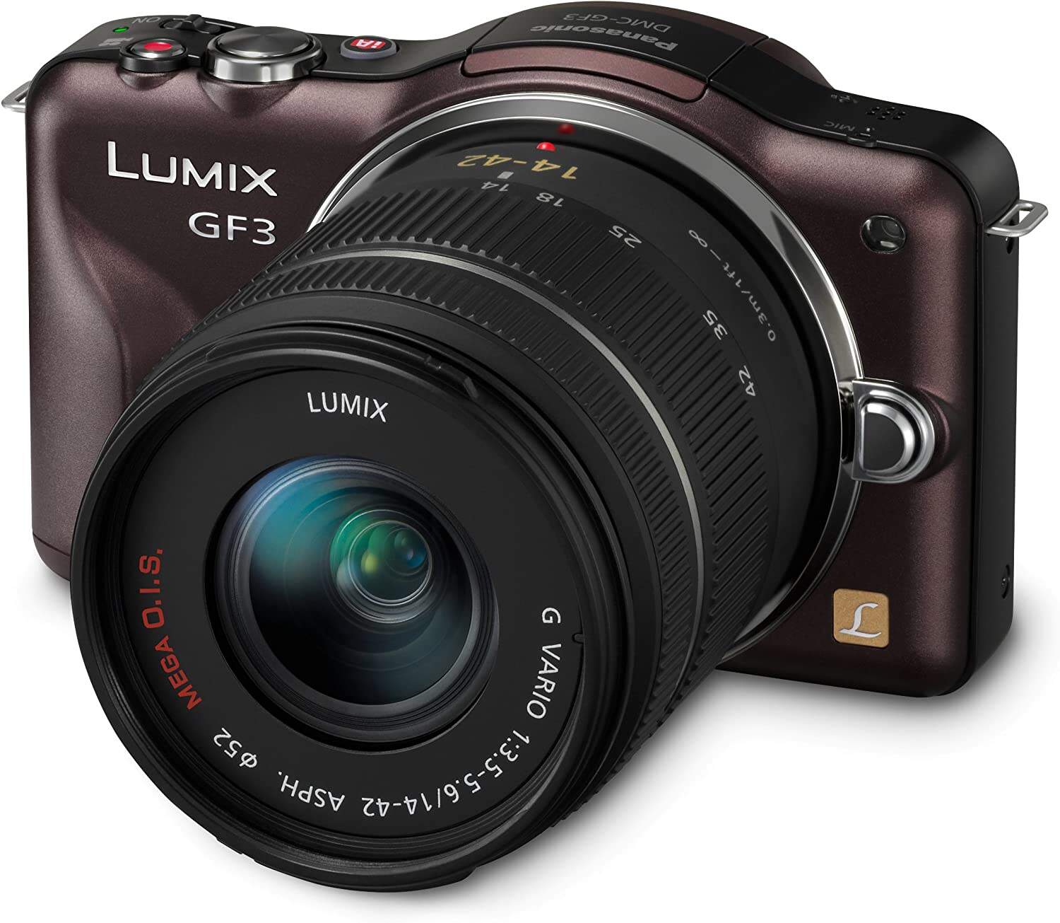 Panasonic LUMIX GF3 茶色 Фотоаппарат Panasonic Lumix DMC-GF3 Kit 14-42mm Brown - Киев, Украина